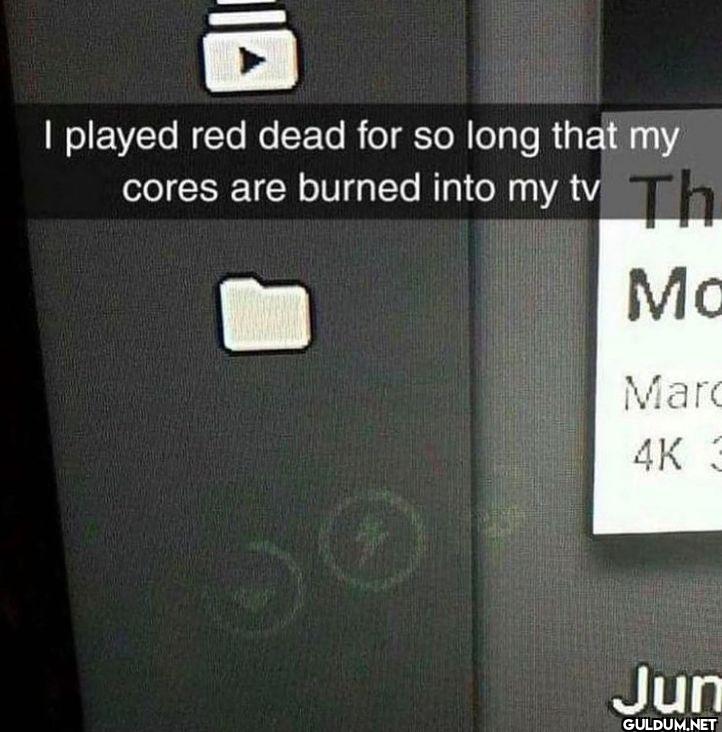 I played red dead for so...