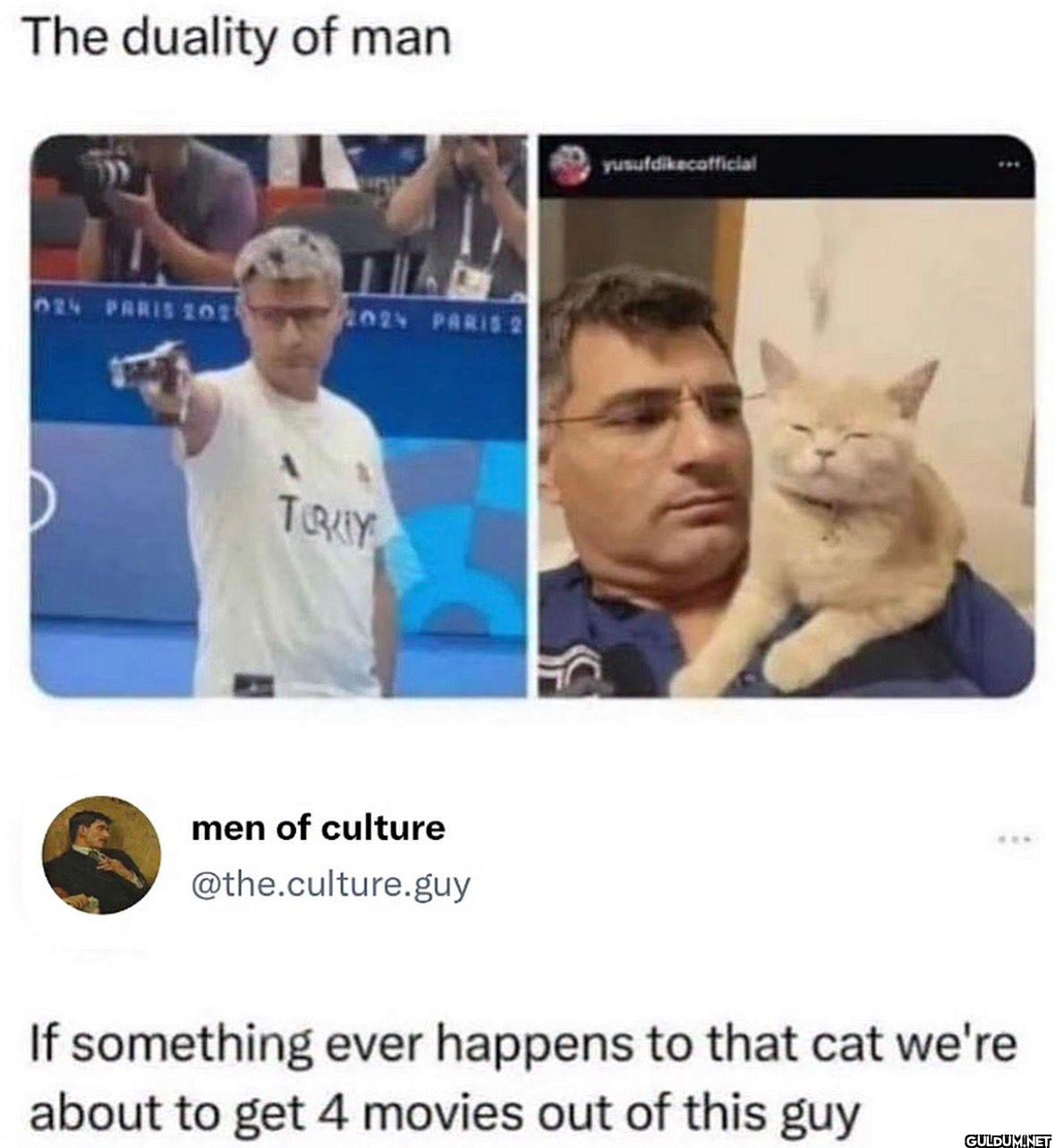 The duality of man...