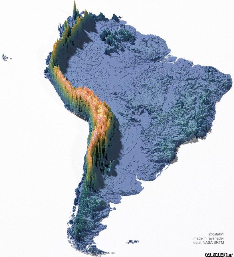 4. South America elevation...