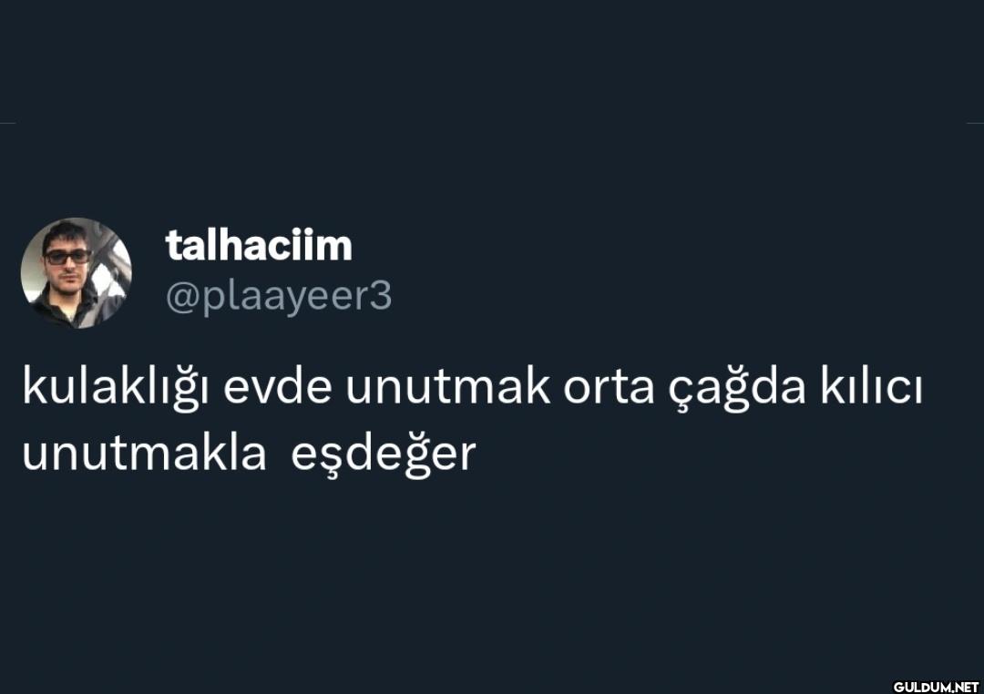 kulaklığı evde unutmak...