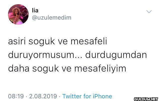 asiri soguk ve mesafeli...
