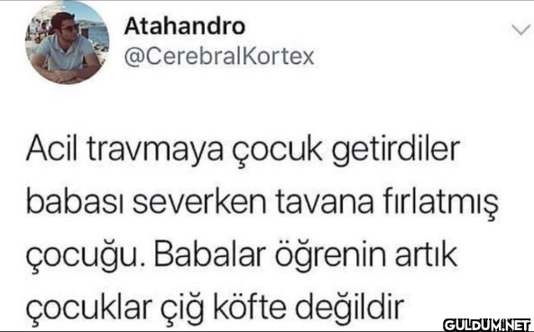 Acil travmaya çocuk...