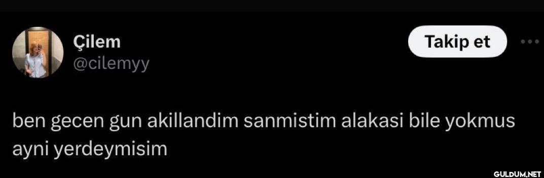 Takip et ben gecen gun...