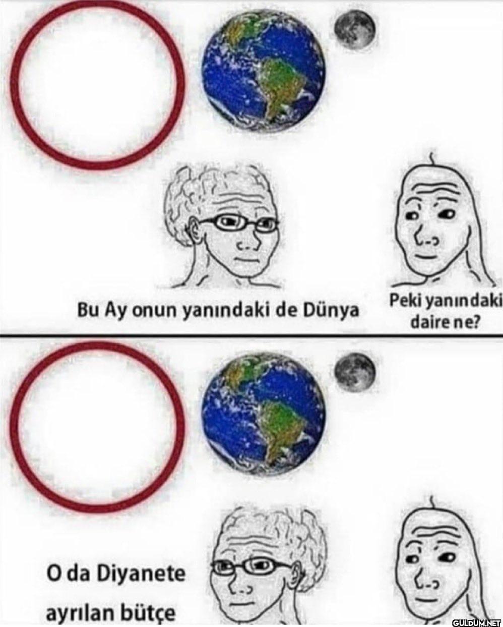 Bu Ay onun yanındaki de...