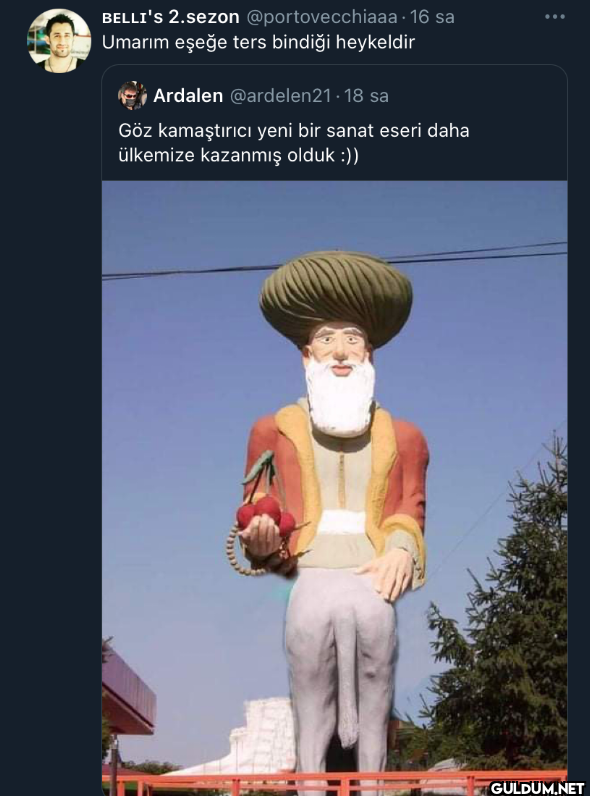 . 16 sa Umarım eşeğe ters...
