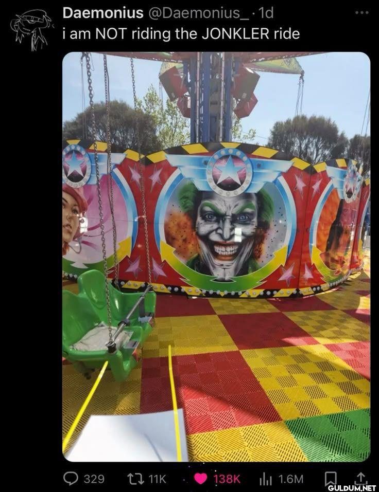 1d i am NOT riding the JONKLER ride