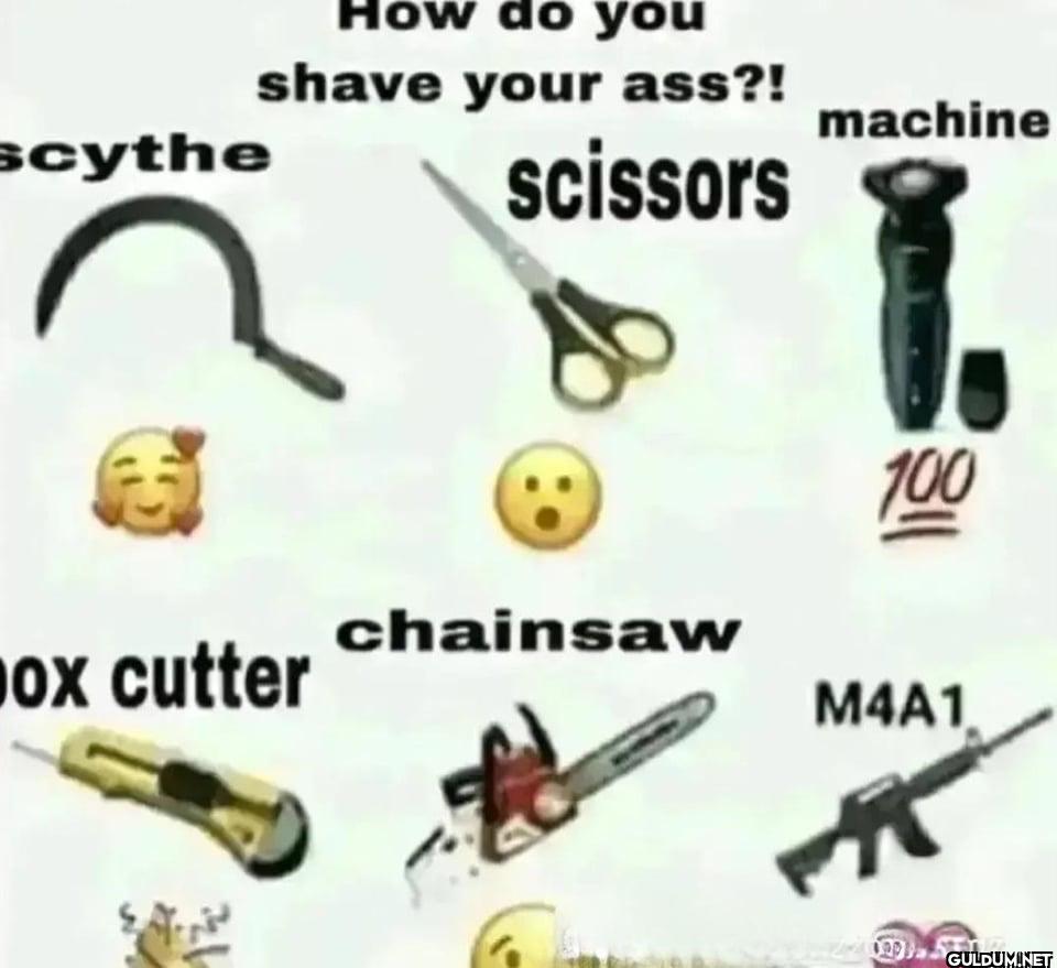 How do you shave your...