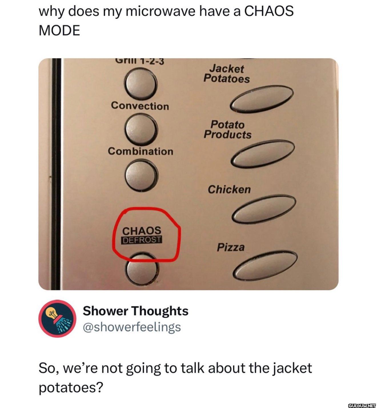 why does my microwave have...