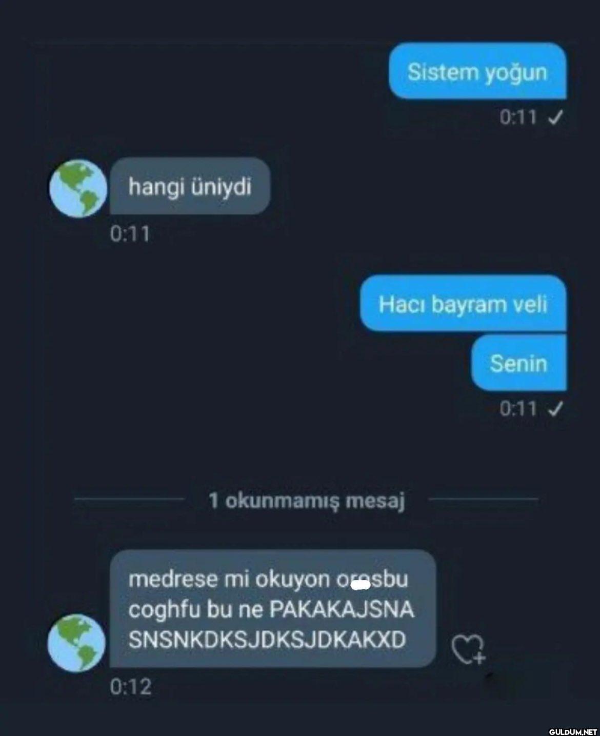 hangi üniydi 0:11 Sistem...
