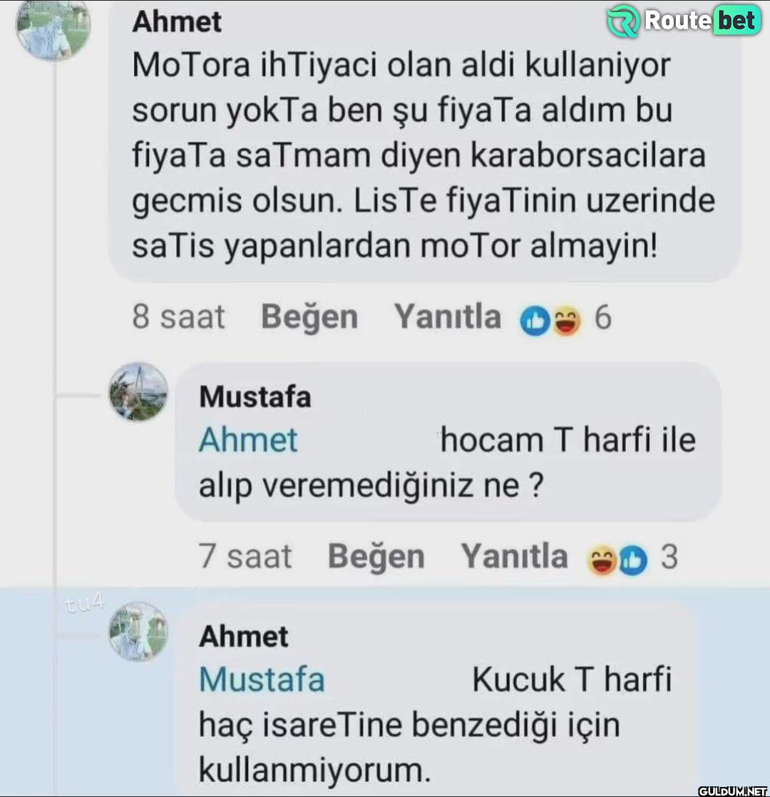 Ahmet Route bet MoTora...