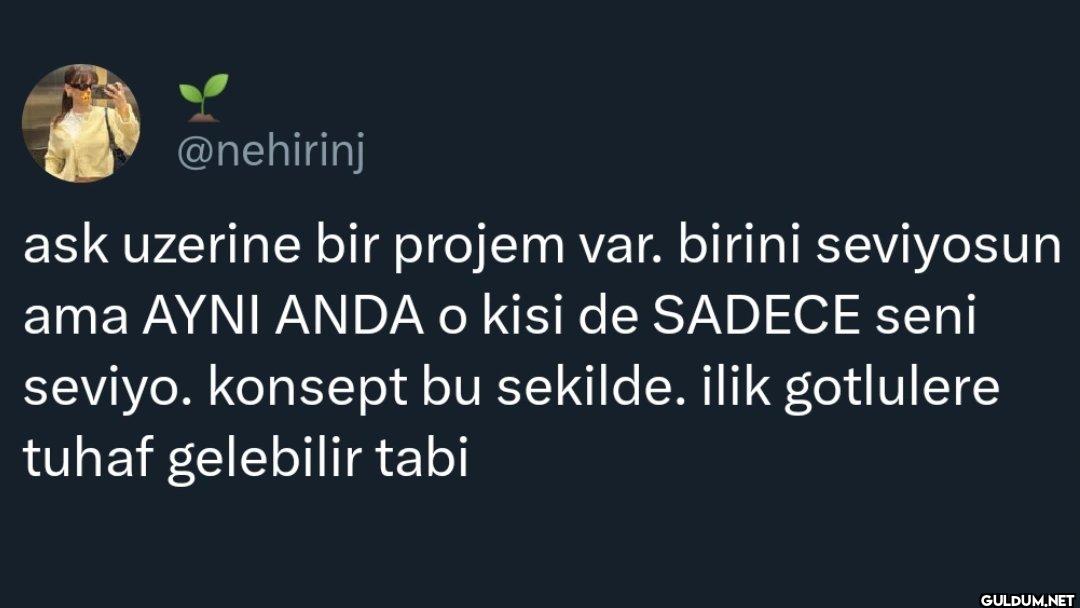 ask uzerine bir projem...