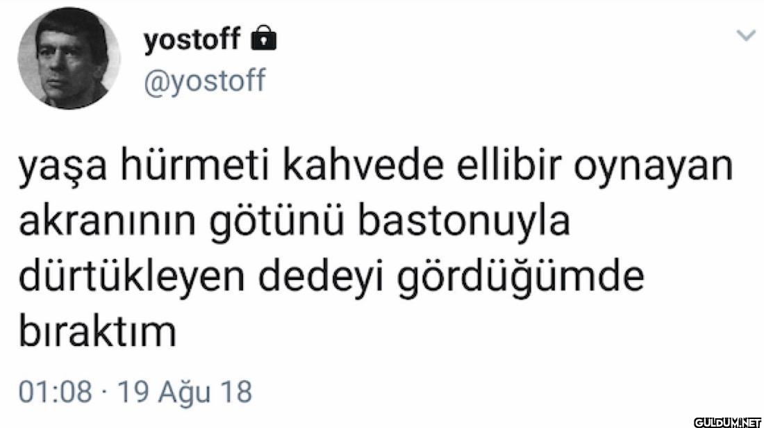 yaşa hürmeti kahvede...