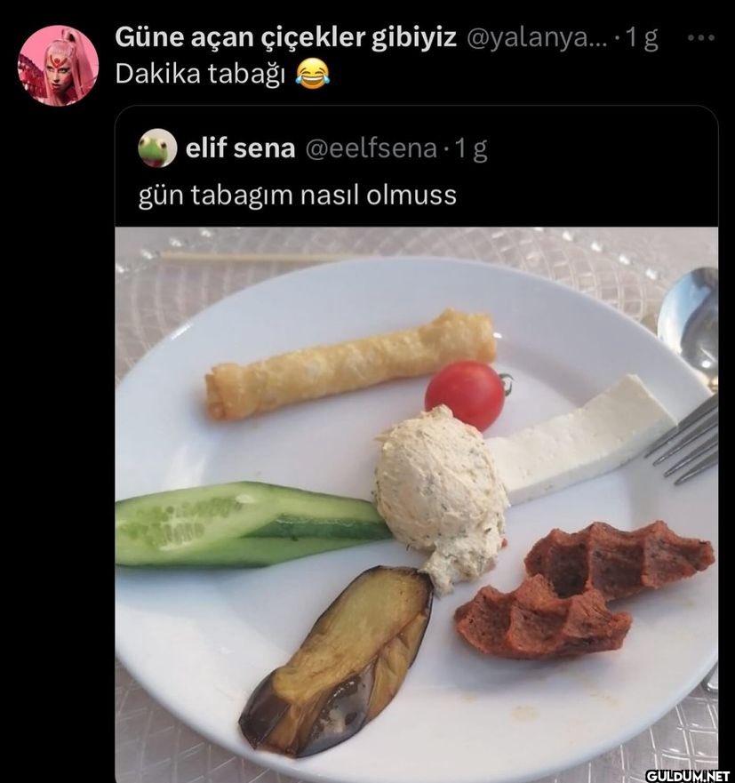 Dakika tabağı elif sena...