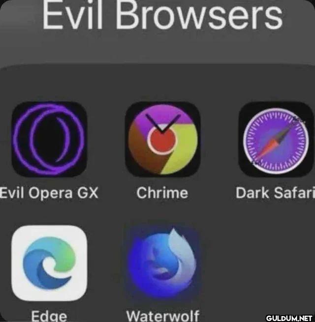 Evil Browsers Evil Opera...