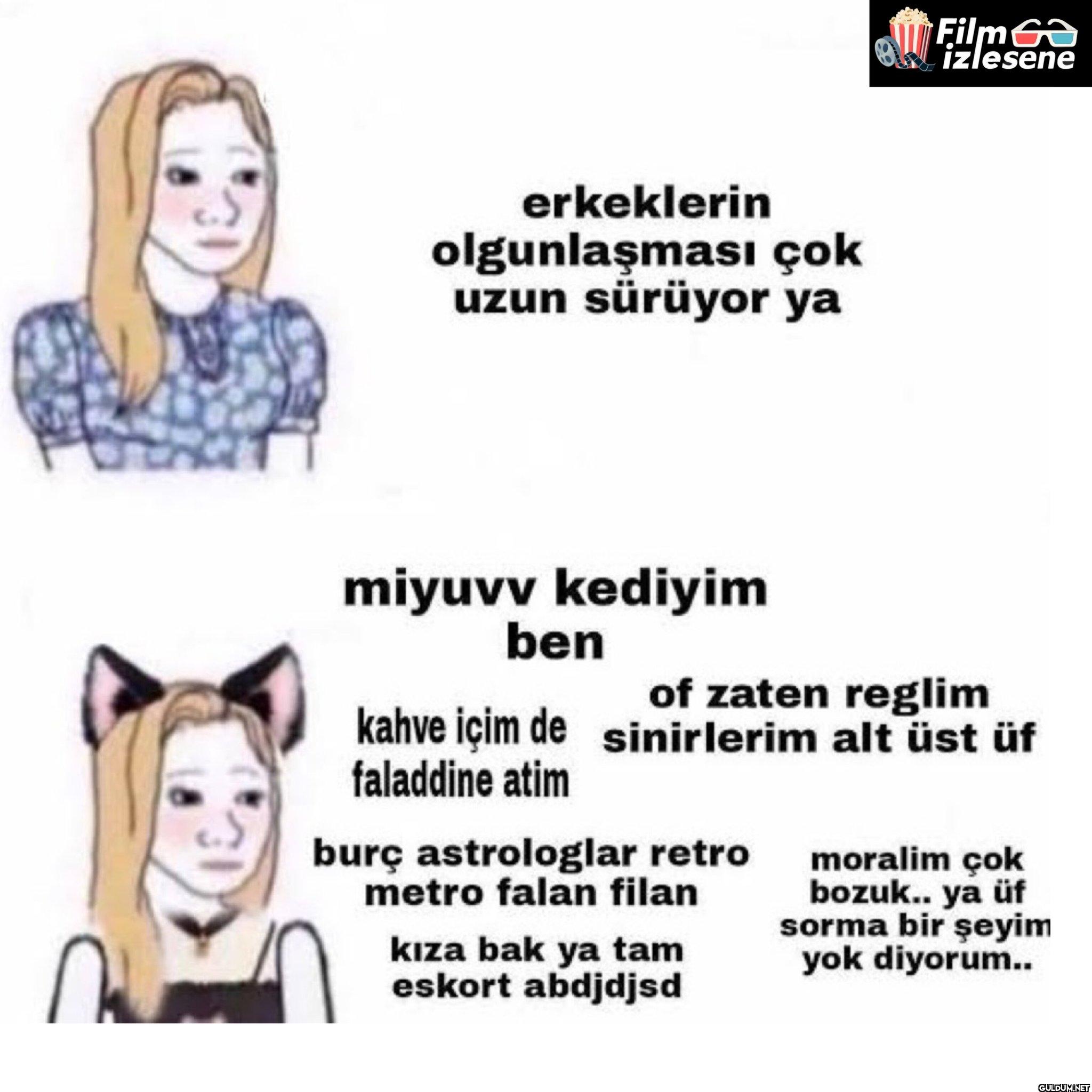 erkeklerin olgunlaşması...