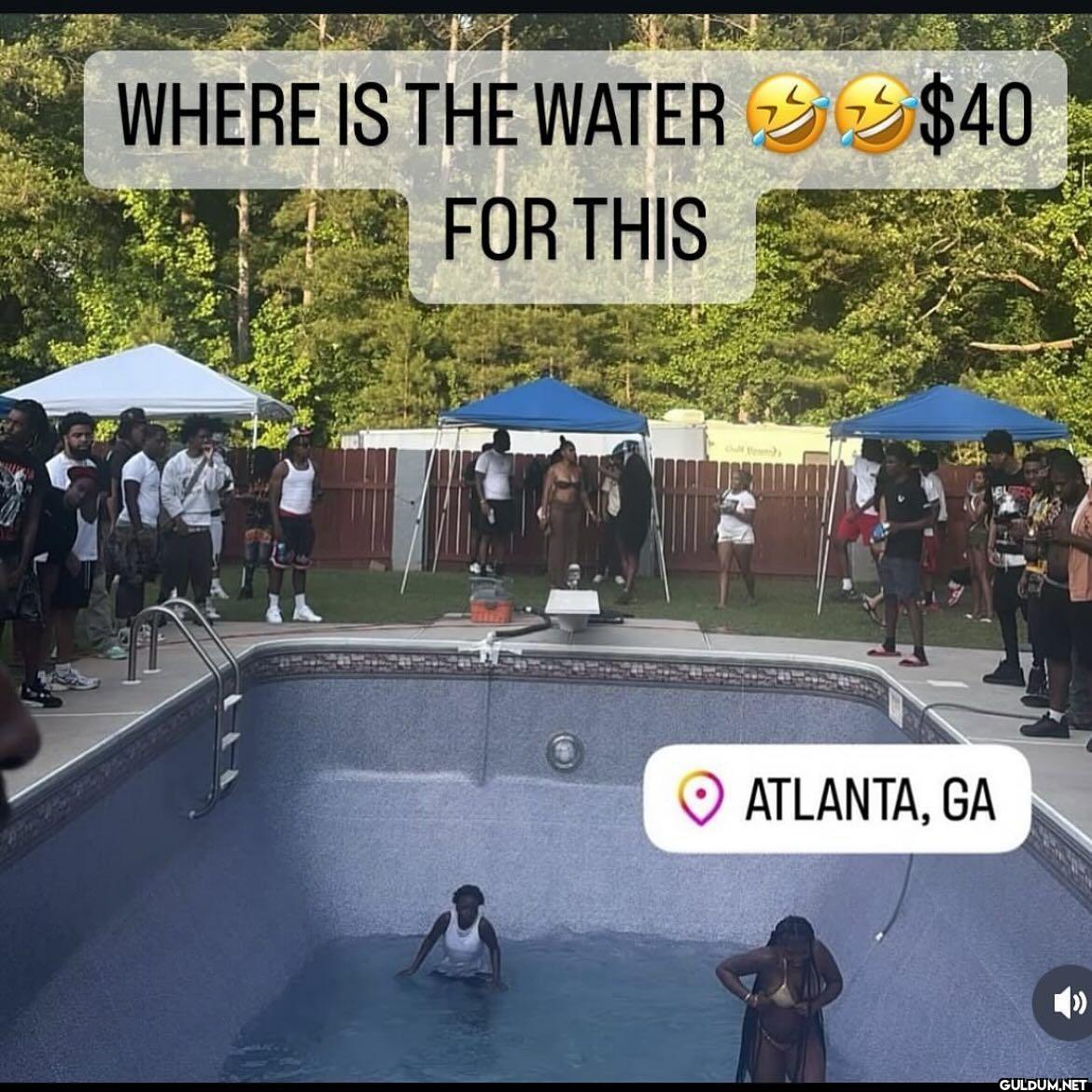 WHERE IS THE WATER 40 FOR...