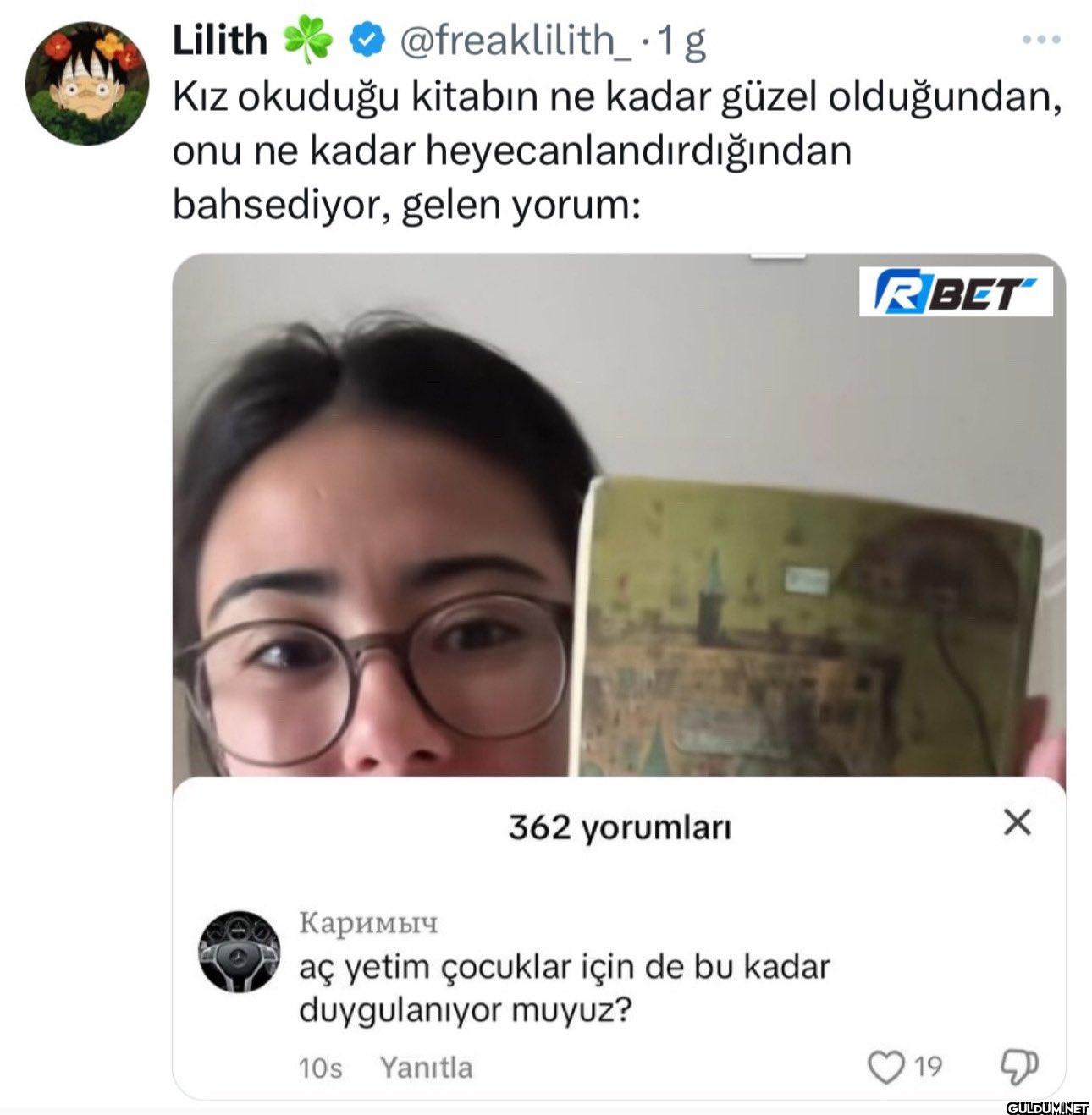 1g Kız okuduğu kitabın ne...