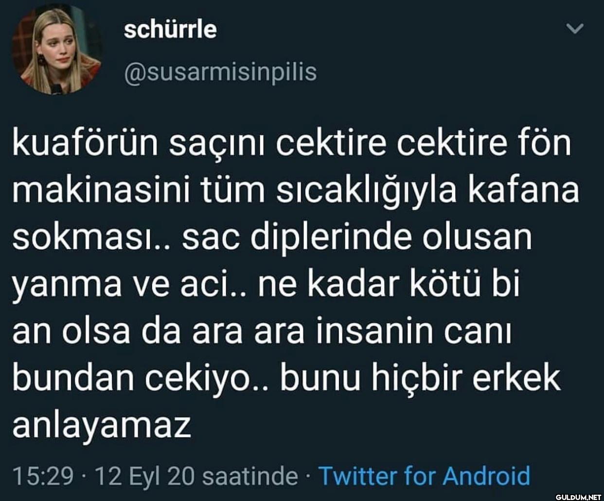 kuaförün saçını cektire...