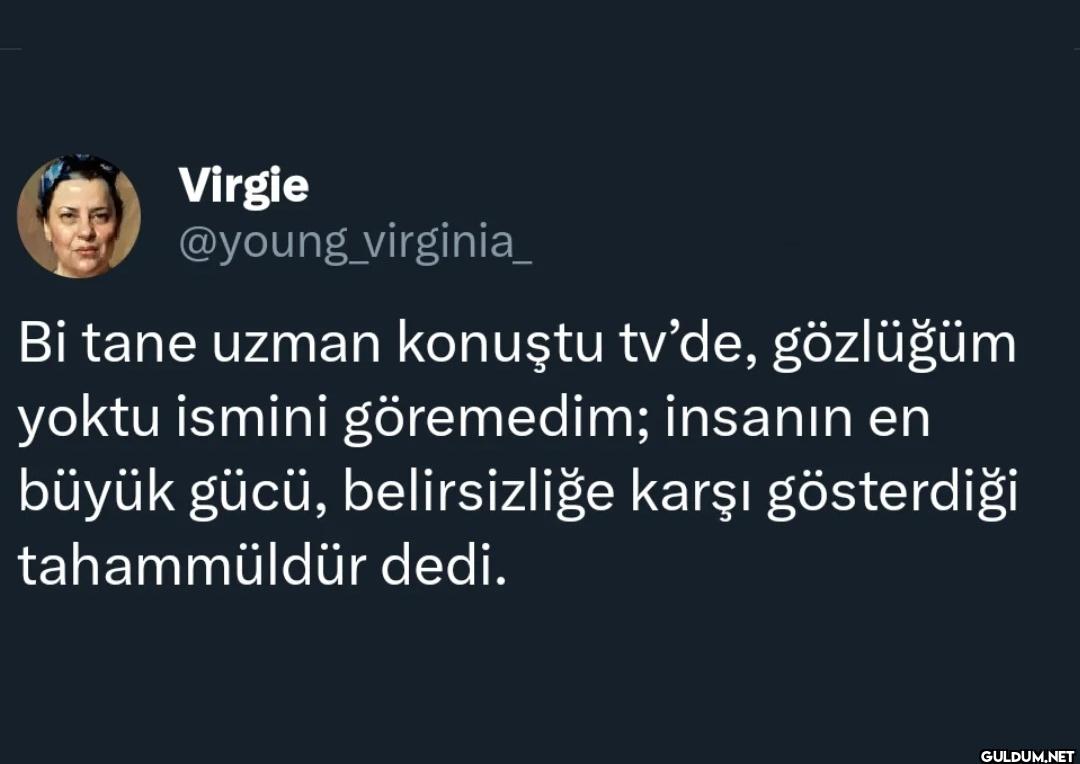 Bi tane uzman konuştu...