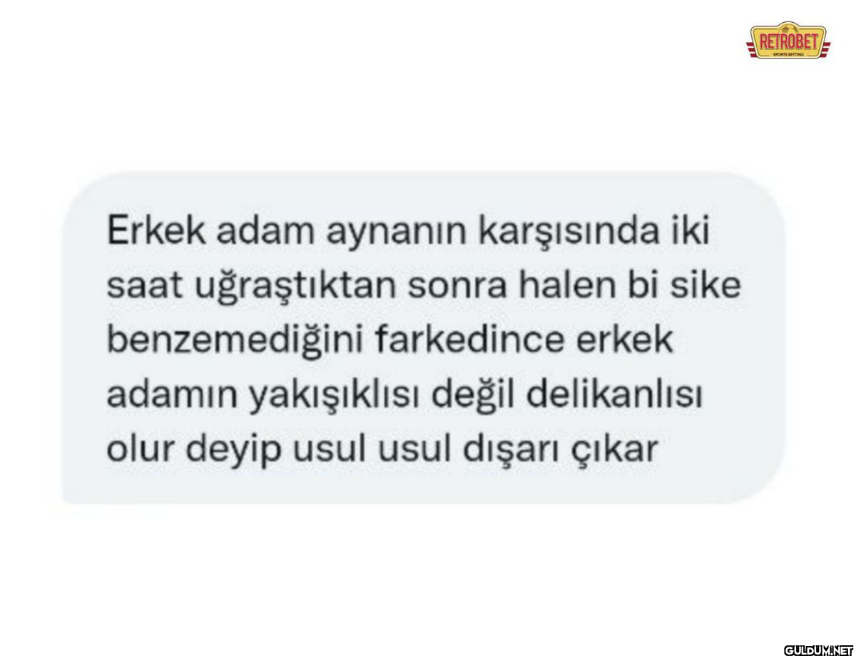 Erkek adam aynanın...