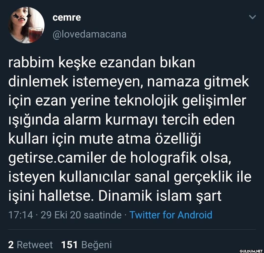 rabbim keşke ezandan bıkan...