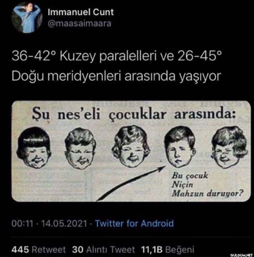 36-42° Kuzey paralelleri...