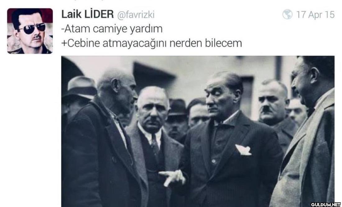 -Atam camiye yardım...