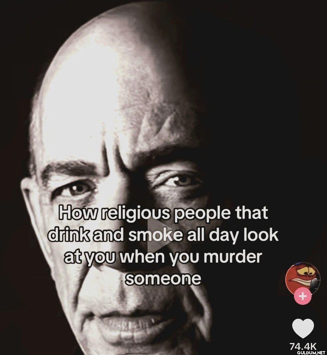 How religious people that...