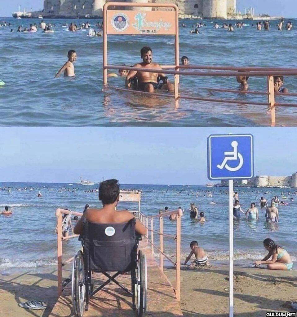 This beach in Turkey with...