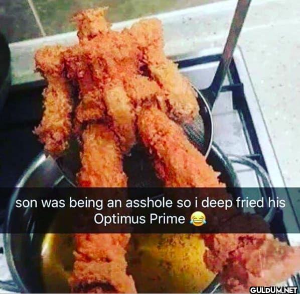 son was being an asshole...
