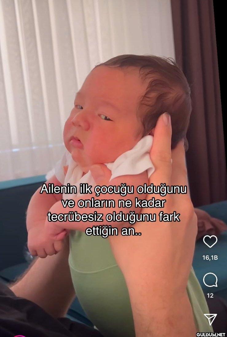 Ailenin ilk çocuğu...