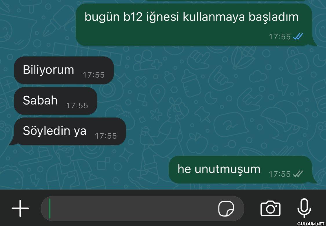 bugün b12 iğnesi...