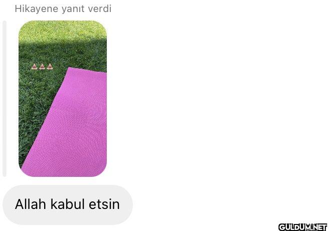 Hikayene yanıt verdi AAA...
