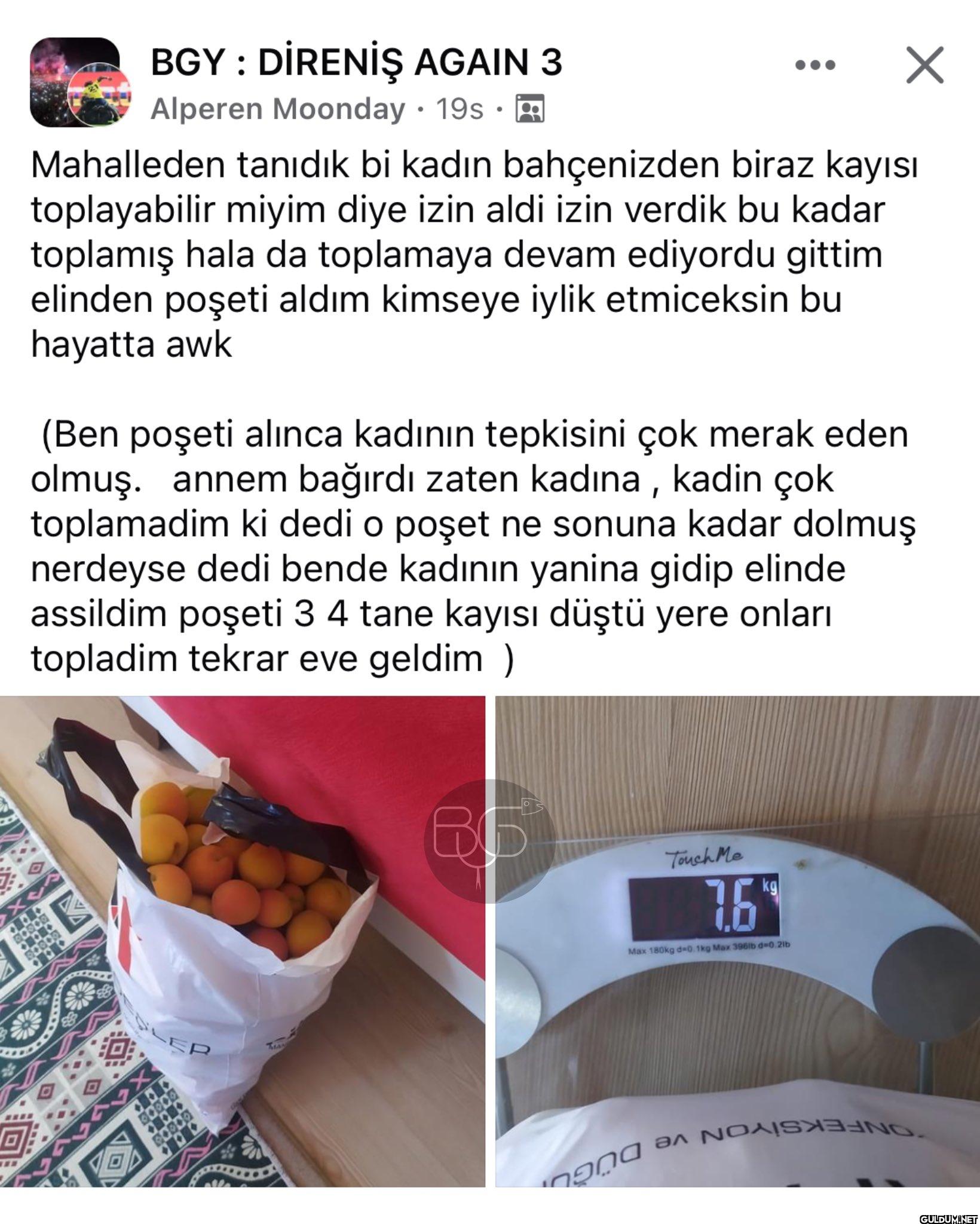 1-2 kg neyse de 7.5 kilo...