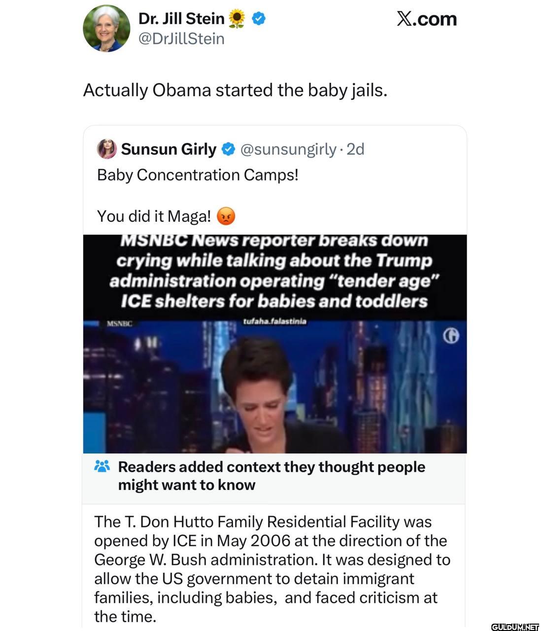 It was actually George...