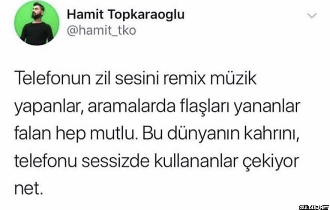 Telefonun zil sesini remix...