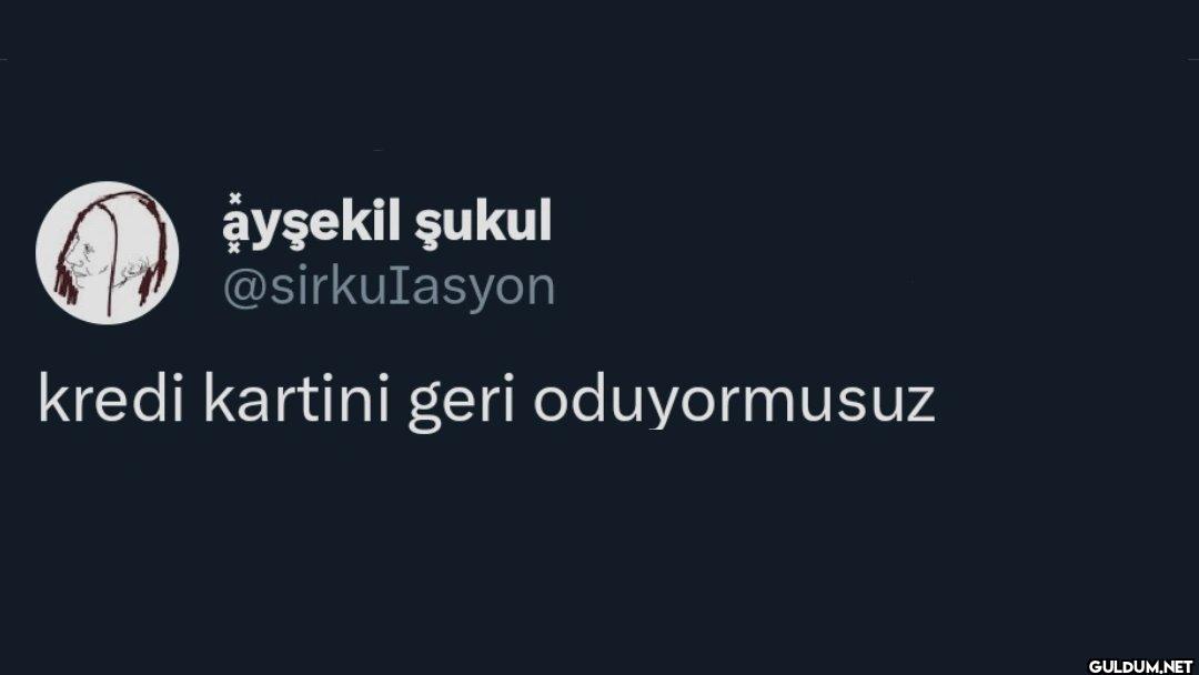 kredi kartini geri oduyormusuz