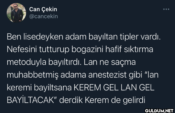 Ben lisedeyken adam...