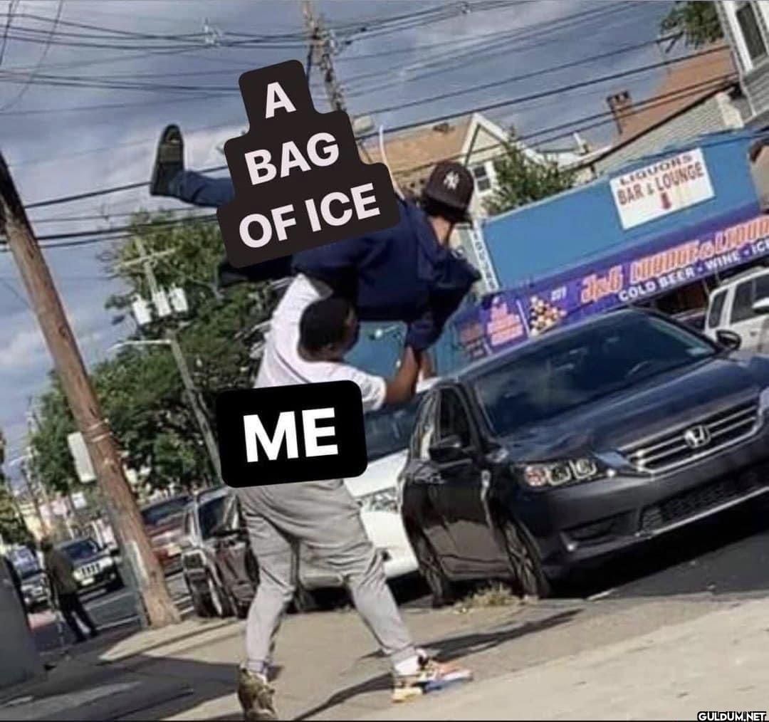 A BAG OF ICE ME 900...