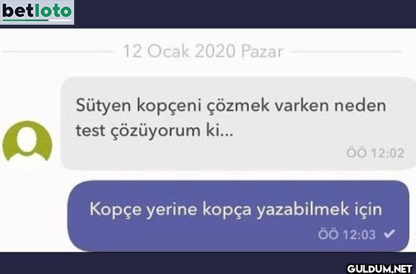 betloto 12 Ocak 2020 Pazar...