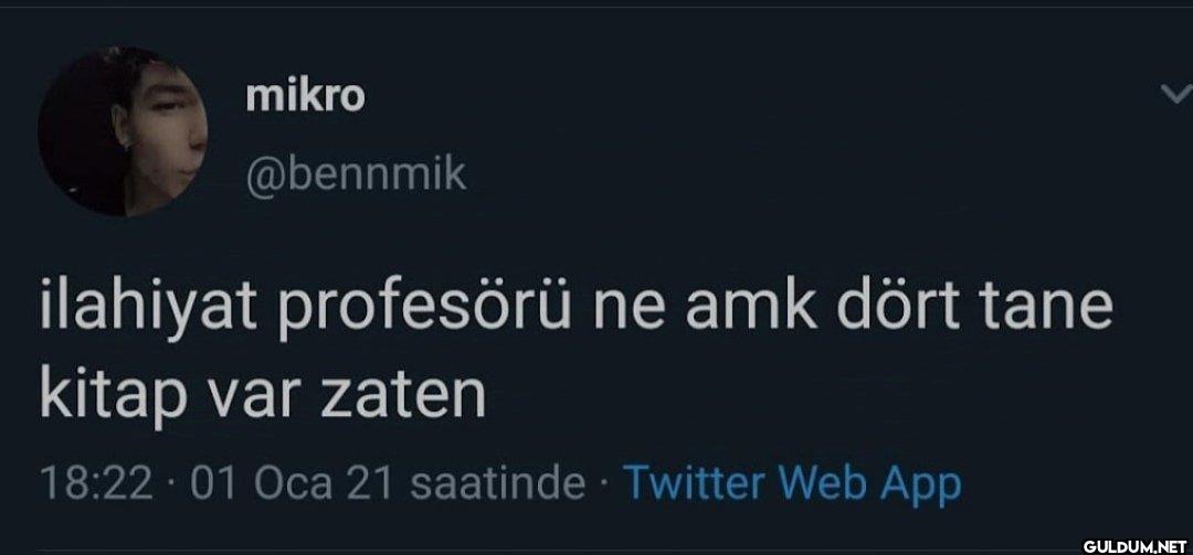 ilahiyat profesörü ne amk...