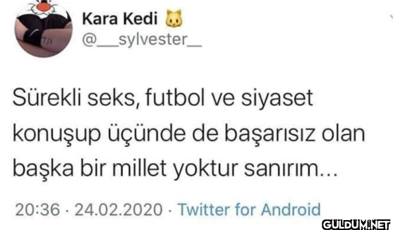 Sürekli seks, futbol ve...