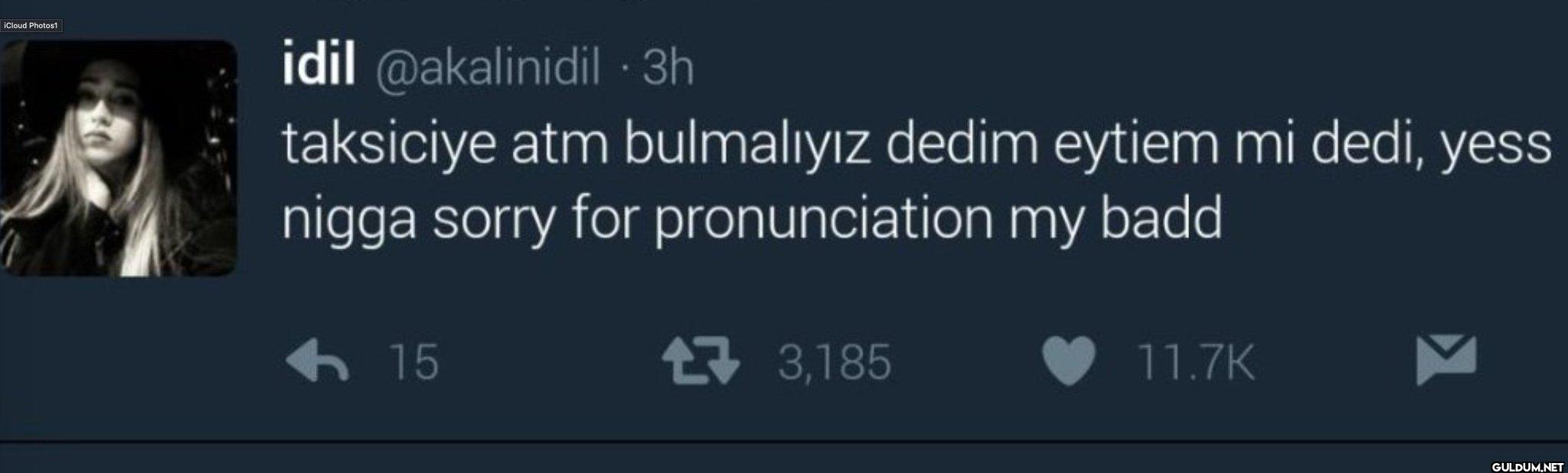 3h taksiciye atm...