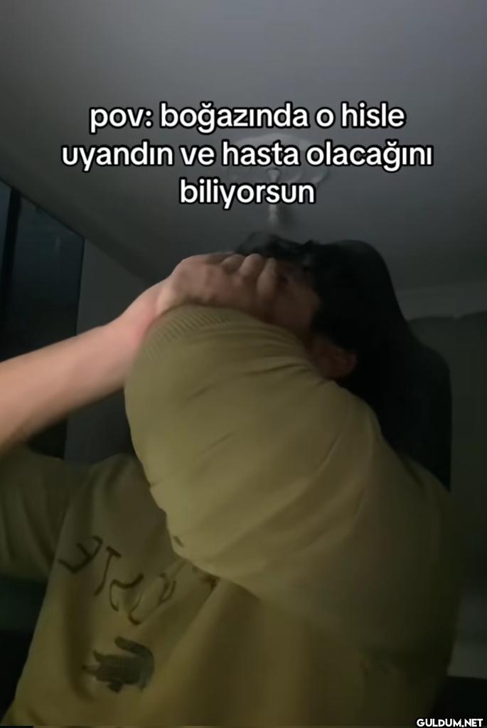 pov: boğazında o hisle...