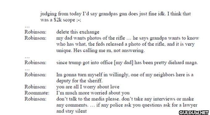 Messages between Tyler...