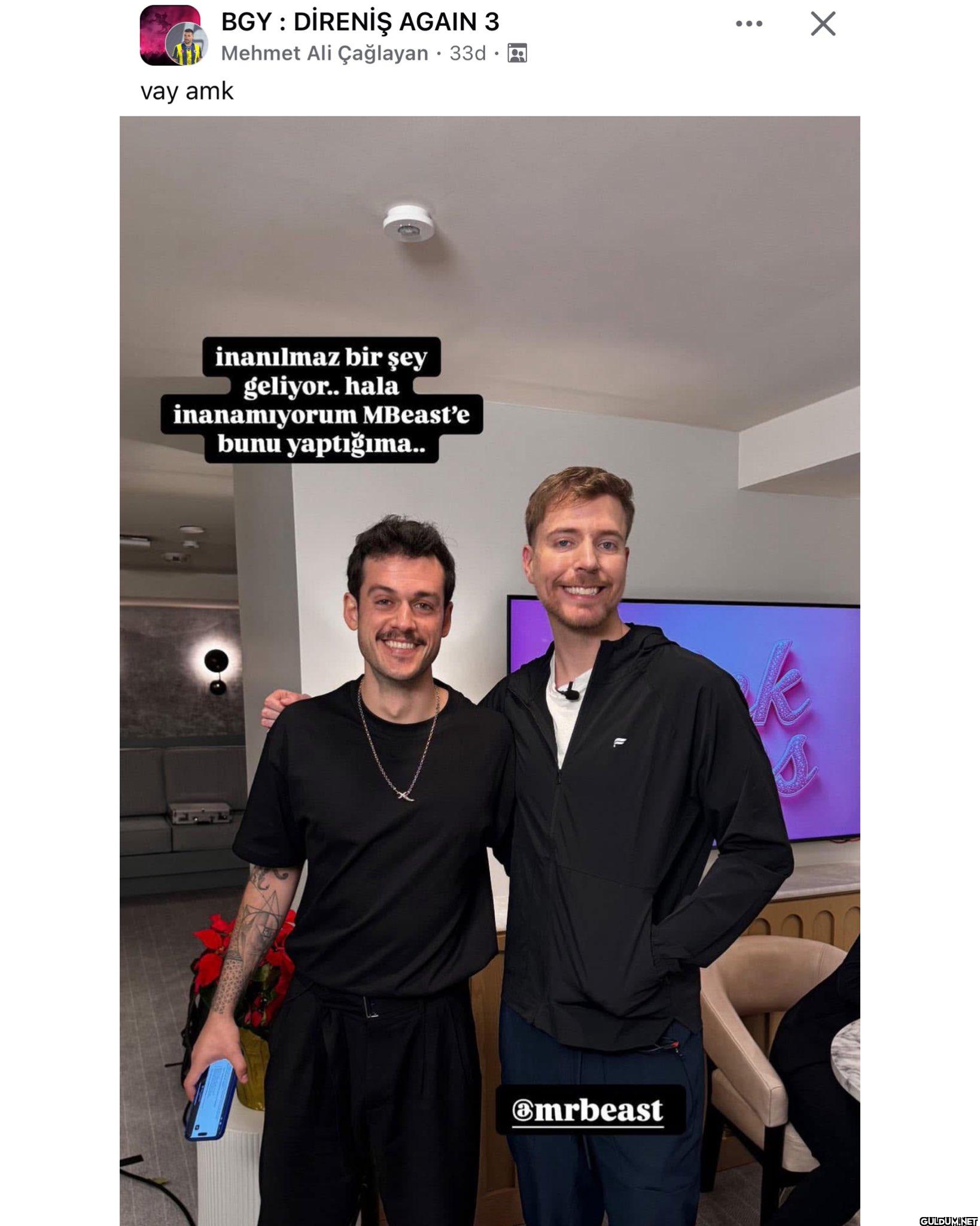 Orkun ışıtmak, MrBeast ile...
