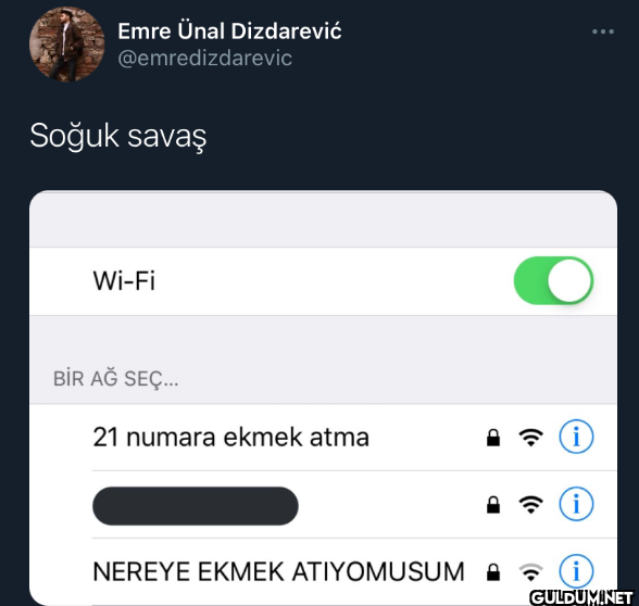 Soğuk savaş Wi-Fi BİR AĞ...