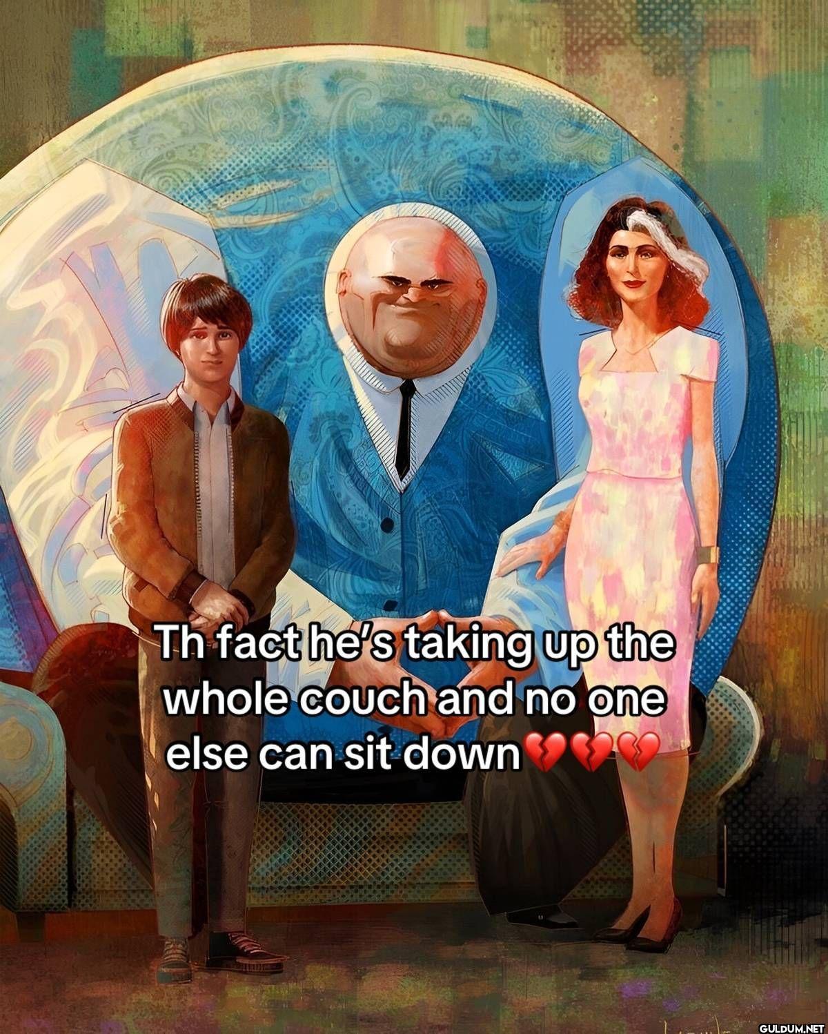 Th fact he's taking up the...
