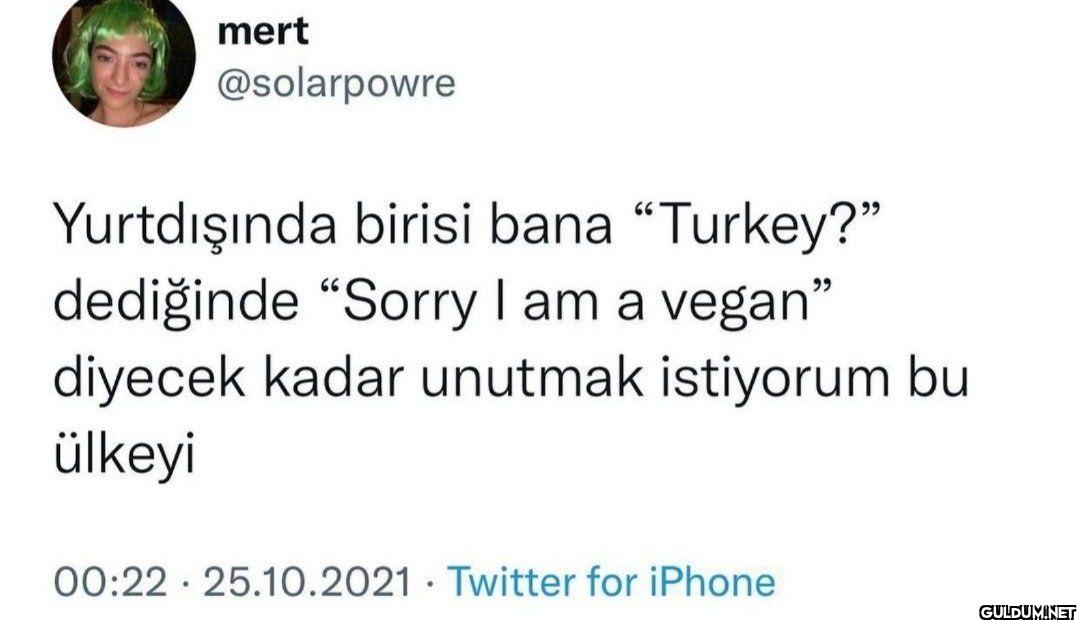 Yurtdışında birisi bana...