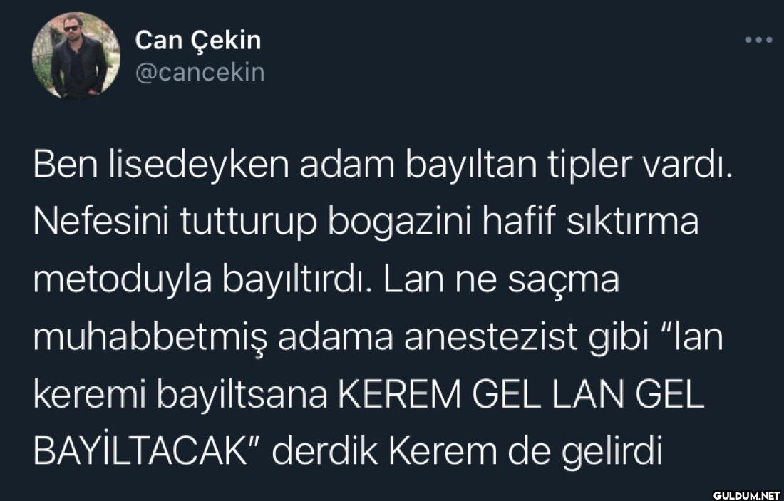 Ben lisedeyken adam...